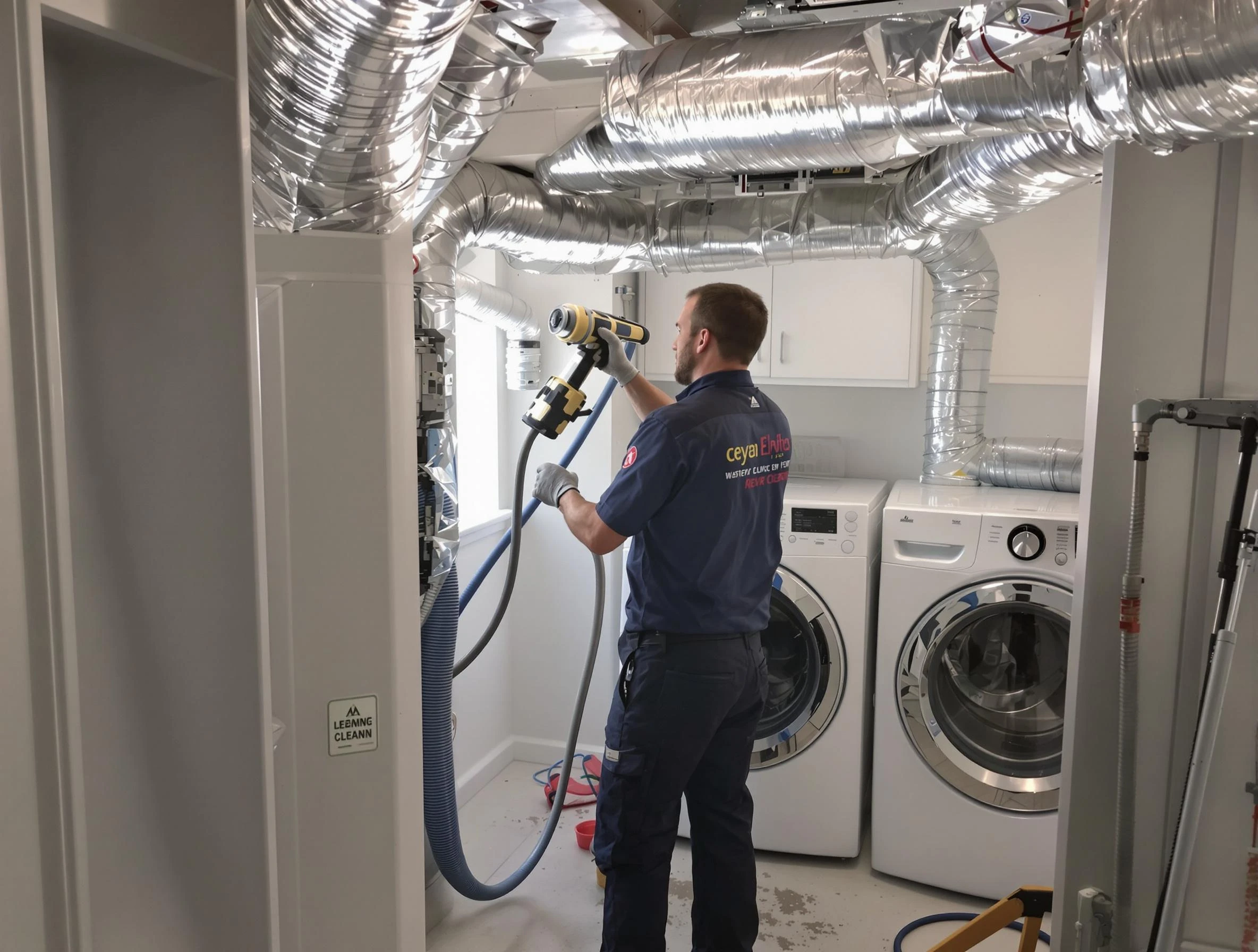 Wyndham Dryer Vent Cleaning specialist using advanced equipment for thorough duct cleaning in Wyndham